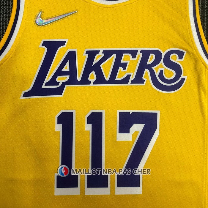 Maillot Los Angeles Lakers x X-box Master Chief NO 117 Jaune